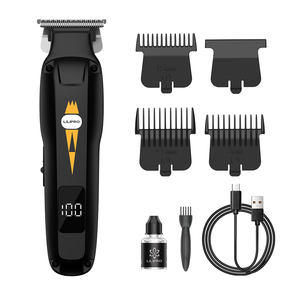 Perfiladora Profesional Silenciosa con Hoja R-Shape, Carga Rápida Tipo-C y Pantalla LCD • LILIPRO M20