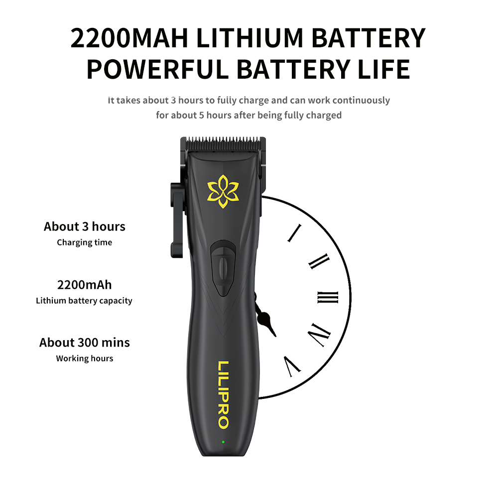 Máquina de Cortar Cabello Profesional con Hoja Cerámica DLC, Palanca Ajustable y Motor 7.000 RPM • LILIPRO L13