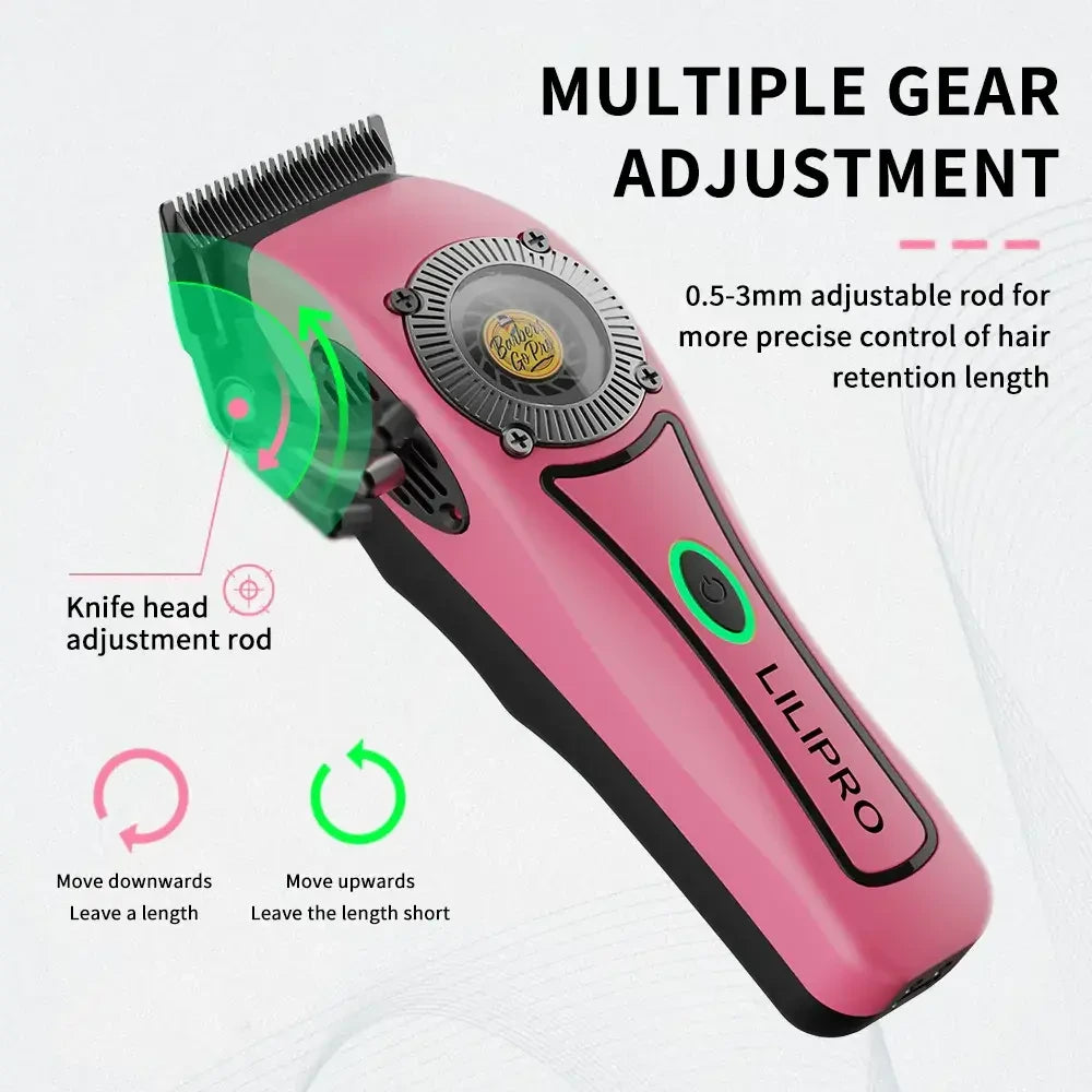 Máquina de Cortar Cabello Profesional con Sistema de Refrigeración, Hoja Cerámica DLC y Motor 8.500 RPM • LILIPRO L61