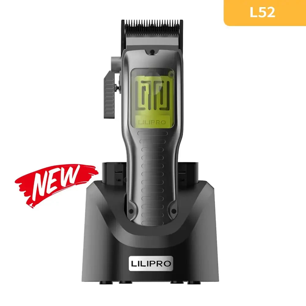 Máquina de Cortar Cabello Profesional con Batería Extraíble, Hoja DLC y Motor 6.800 RPM • LILIPRO L52